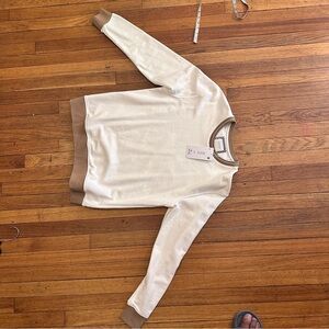 NWT Men’s Cactus Man Ricky Singh CrewNeck In Cream Size  M - SUPER SOFT!!